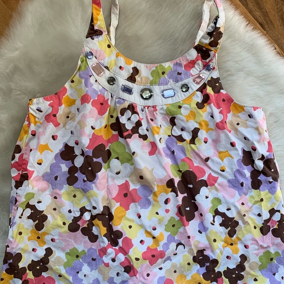 Gymboree Girls Floral Top Size 12 - Picture 2 of 4
